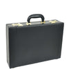 Leather Attache Case Twin Combination Lock Briefcase Expandable HOL1196 1