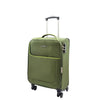 Cabin Size 4 Wheel  Hand Luggage Lightweight Soft Suitcase HL22 Green 1