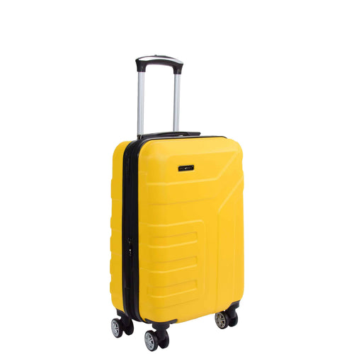 Expandable 4 Wheeled Cabin Hard Luggage Sydney Yellow 1