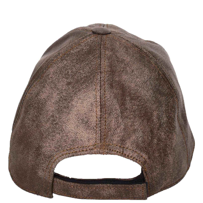 Classic Leather Baseball Cap Antique Brown 2