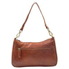 Womens Classic Leather Shoulder Cross Body Bag ATHENS Chestnut 2