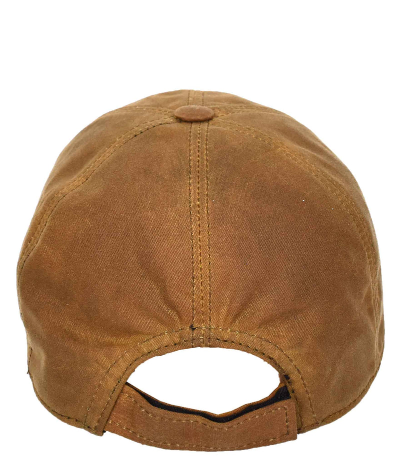 Classic Hat Leather Canvas Baseball Cap Tan 2