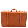 Real Leather Antique Travel Steamer Trunk HOL1188 Tan 6