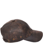 Classic Leather Baseball Cap Antique Brown 3