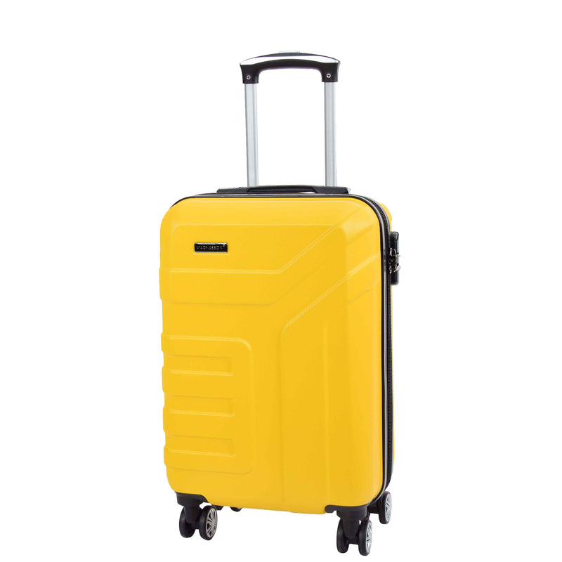 Expandable 4 Wheeled Cabin Hard Luggage Sydney Yellow 3