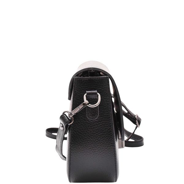 Real Leather Small Size Cross Body Bag Women Black House of Leather