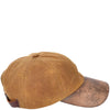 Classic Hat Leather Canvas Baseball Cap Tan 3