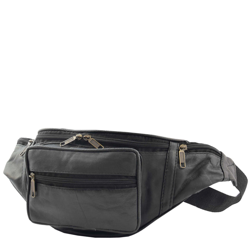 Real Leather Waist Bum Bag Travel Money Pouch Slim Organiser Pack H103 3