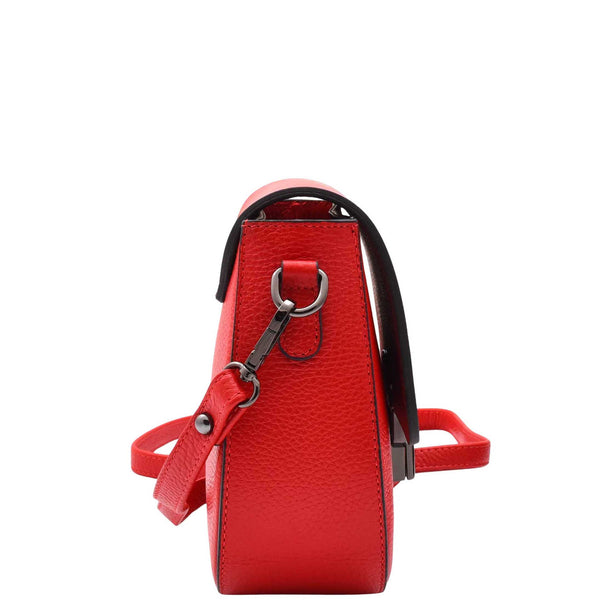 Real Leather Small Size Cross Body Bag Women Red House of Leather