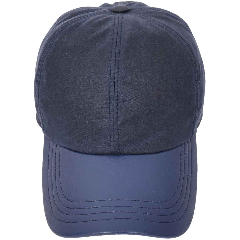 Classic Hat Leather Canvas Baseball Cap Blue 3