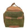 Wheeled Holdall Faux Suede Lightweight Luggage Travel Bag Argan Green 5