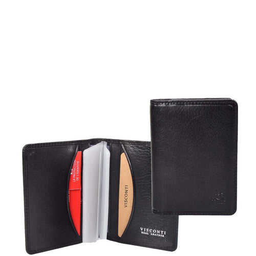 RFID Small Bi-fold Wallet Credit Cards Holder HOL04 Black 1