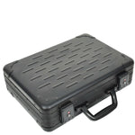 Carbon Black Aluminium Attache Case Twin TSA Combination HOL3496 5