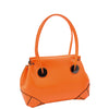 Leather Shoulder bag For Women Zip Medium Tote Handbag Susan Orange 6