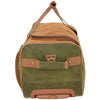 Wheeled Holdall Faux Suede Lightweight Luggage Travel Bag Argania Green 3