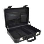 Carbon Black Aluminium Attache Case Twin TSA Combination HOL3496 6