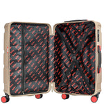 4 Wheel Spinner TSA Hard Travel Luggage Union Jack Taupe 14