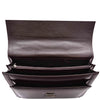 Real Leather Business Briefcase for Men Executive Bag HENRY Brown 7