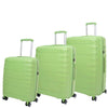 8 Wheeled Expandable ABS Luggage Miyazaki Lime Green