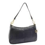 Womens Classic Leather Shoulder Cross Body Bag ATHENS Black 5