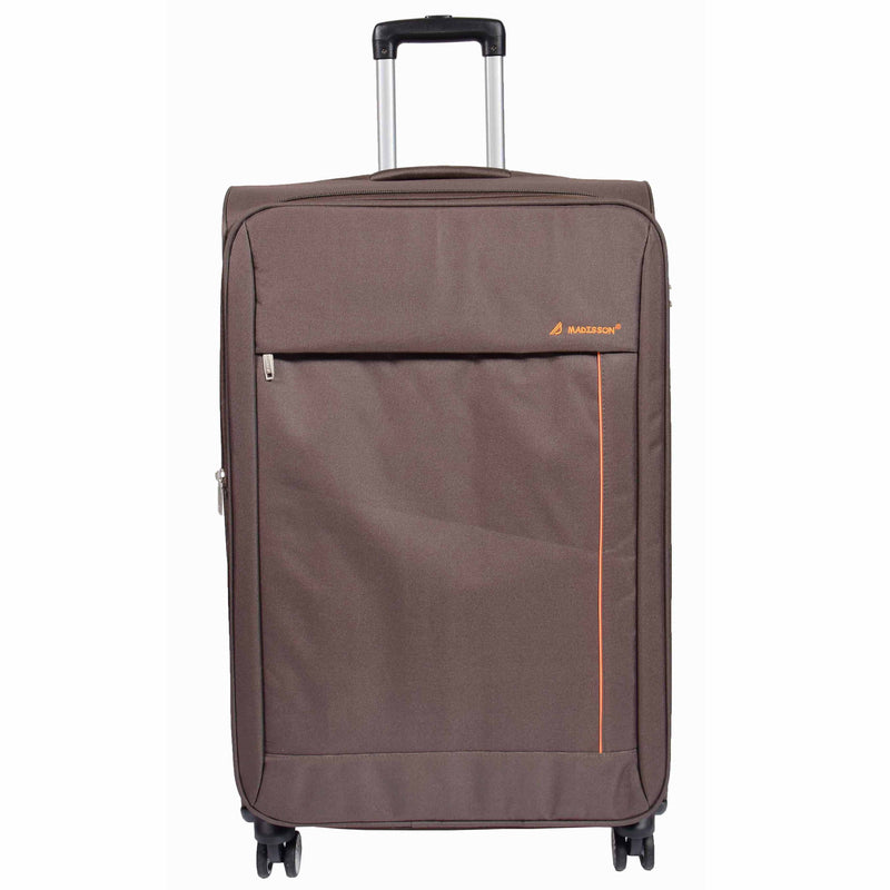 Soft 8 Wheel Spinner Expandable Luggage Malaga Brown 2