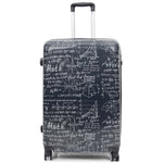 Four Wheel Suitcase Hard Shell Expandable Luggage Maths Print 3