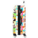 Four Wheels Hard Suitcase Printed Expandable Luggage Dogs and Cats Print 4