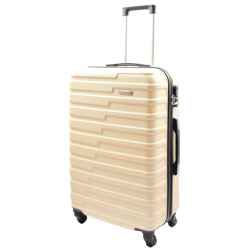 Four Wheel Suitcases Hard Shell Luggage Conney Off White 6