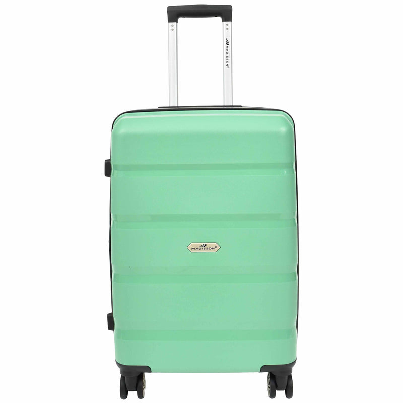 PP Hard Shell Luggage Expandable Four Wheel Suitcases Cygnus Lime 7