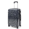 Four Wheel Suitcase Hard Shell Expandable Luggage Maths Print 7