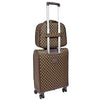 Soft Case 4 Wheeled Expandable PVC Luggage Nagasaki Brown 20