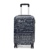 Four Wheel Suitcase Hard Shell Expandable Luggage Maths Print 13