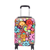 Four Wheels Hard Shell Printed Luggage Flower Print Underseat 3