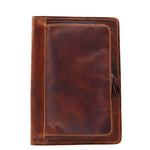 Real Leather Portfolio Case A4 Documents Bag Aero Brown