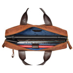 leather bag with a laptop compartment