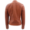Womens Soft Leather Biker Style Jacket Elyza Timber 1