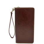Exclusive Leather Passport Travel Wallet Hastings Brown 1
