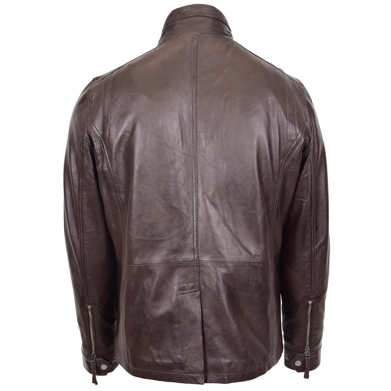 Mens Leather Safari Coat Classic Style Josh Brown 1