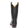 western heel leather boot