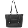 Womens Leather Classic Shopper Fashion Bag Sadie Black 2