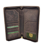 Vintage Leather Travel Documents Wallet Marlo Brown 5