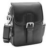 Mens Trendy Smart Crossbody Bag Genuine Leather Messenger Lucas Black 6
