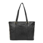 Womens Leather Classic Shopper Bag Sadie Black 4