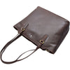 Womens Large Casual Real Leather Shoulder Handbag Greenland Brown 6