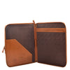 Real Leather Portfolio Case A4 Document Holder Cookbury Tan 2