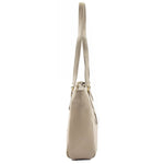 Womens Real Leather Twin Handle Shoulder Bag Harper Taupe 2