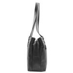 Womens Leather Mid Size Shopper Handbag Bellevue Black 2