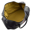 Real Leather Holdall Overnight Barrel Bag Springfield Black 5