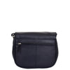 Womens Leather Cross Body Flap over Bag Athena Navy