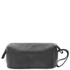 Real Leather Toiletry Wash Bag Wrist Pouch HOL951 Black 1